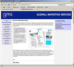 Page from GMS web site